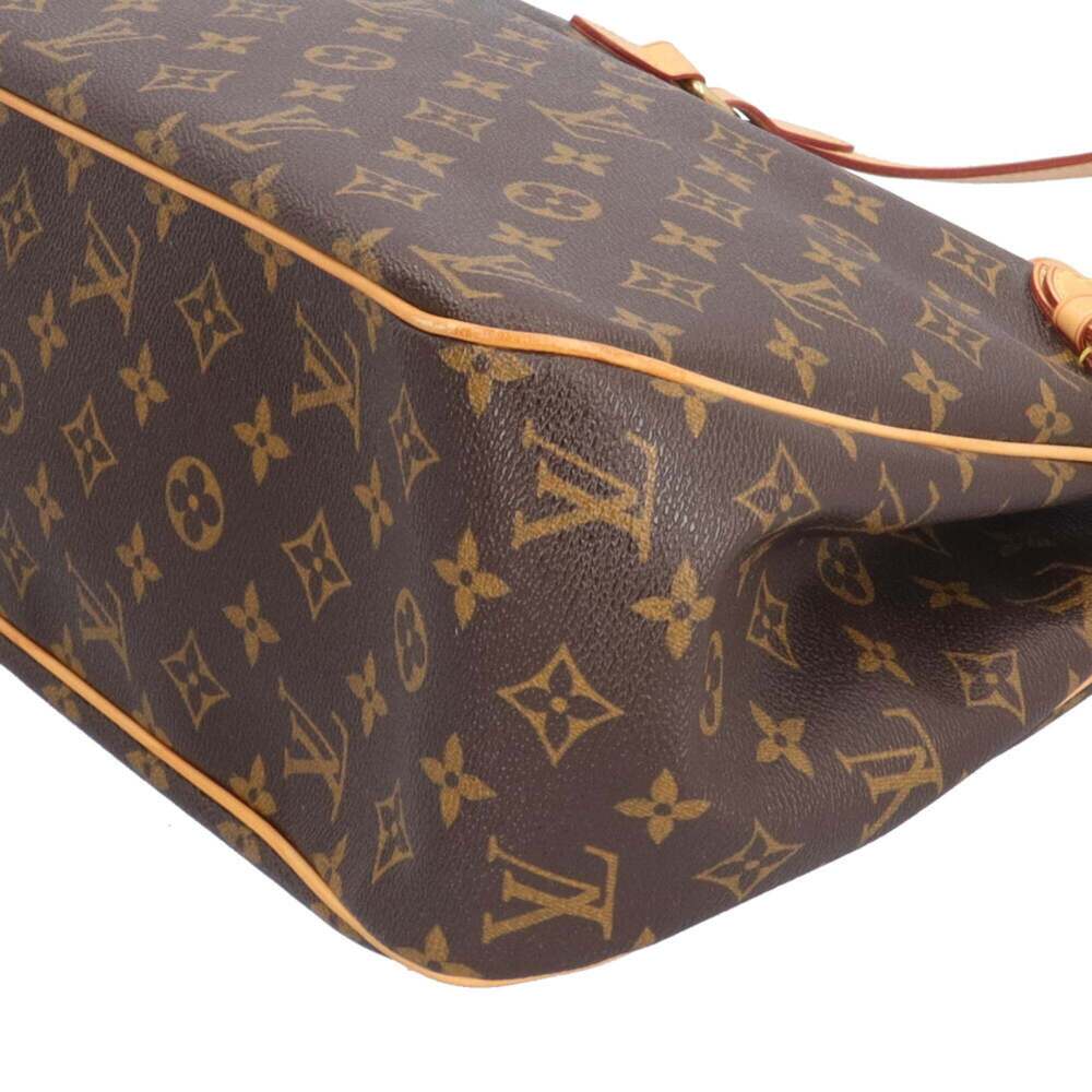 LOUIS VUITTON Authentic Brown Monogram Canvas Tote Bag - Picture 9 of 14